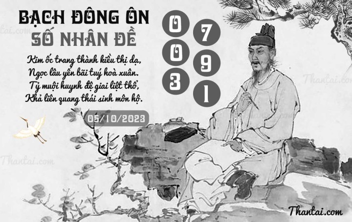 BẠCH ĐÔNG ÔN 20/09/2023