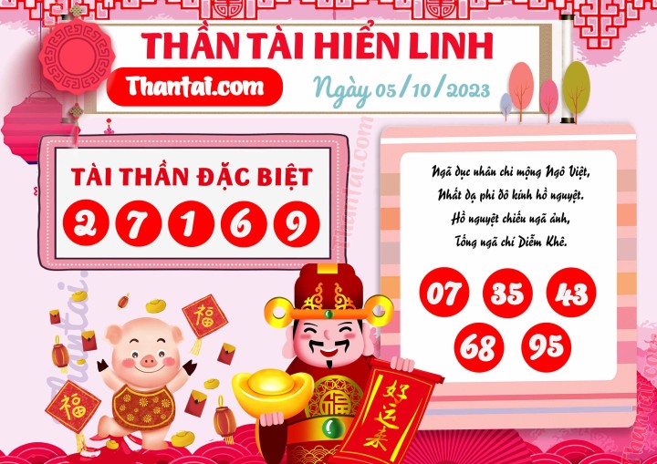 THẦN TÀI HIỂN LINH 20/09/2023