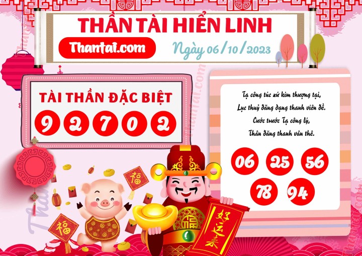 THẦN TÀI HIỂN LINH 21/09/2023