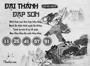 ĐẠI THÁNH ĐẠP SƠN 05/01/2023