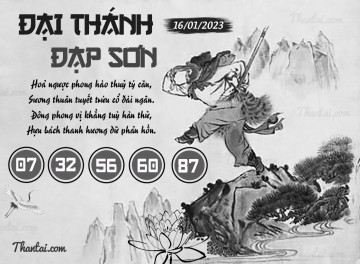 ĐẠI THÁNH ĐẠP SƠN 16/01/2023