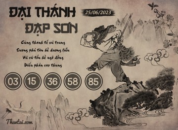 ĐẠI THÁNH ĐẠP SƠN 25/06/2023