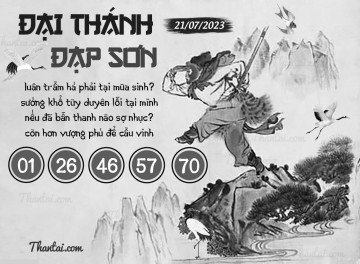 ĐẠI THÁNH ĐẠP SƠN 21/07/2023