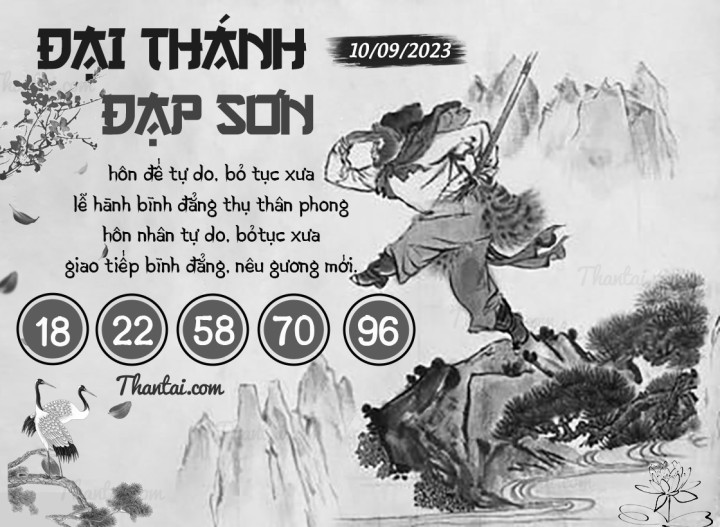 ĐẠI THÁNH ĐẠP SƠN 01/09/2023