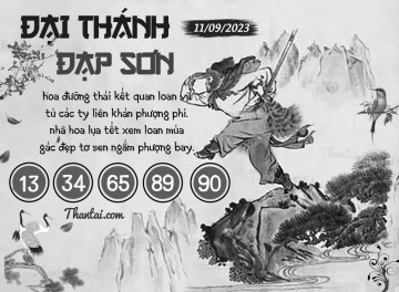ĐẠI THÁNH ĐẠP SƠN 11/09/2023