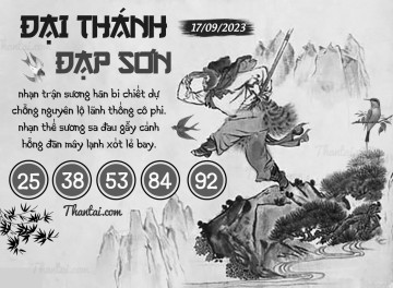 ĐẠI THÁNH ĐẠP SƠN 17/09/2023