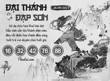ĐẠI THÁNH ĐẠP SƠN 26/09/2023