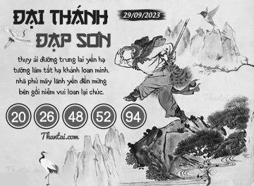ĐẠI THÁNH ĐẠP SƠN 29/09/2023