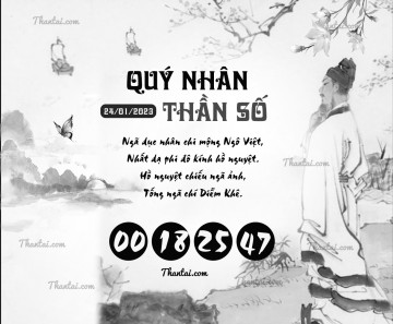 QUÝ NHÂN THẦN SỐ 24/01/2023