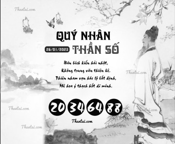 QUÝ NHÂN THẦN SỐ 26/01/2023