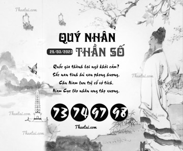 QUÝ NHÂN THẦN SỐ 25/03/2023