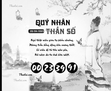 QUÝ NHÂN THẦN SỐ 20/04/2023