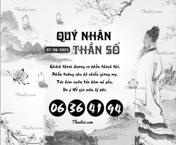 QUÝ NHÂN THẦN SỐ 07/06/2023