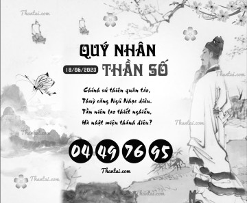 QUÝ NHÂN THẦN SỐ 18/06/2023