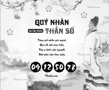 QUÝ NHÂN THẦN SỐ 26/06/2023