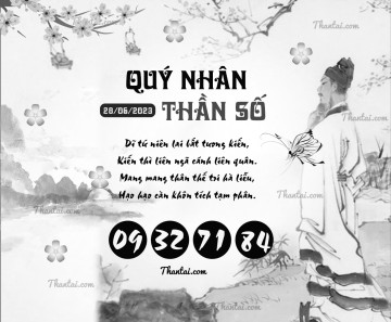 QUÝ NHÂN THẦN SỐ 28/06/2023