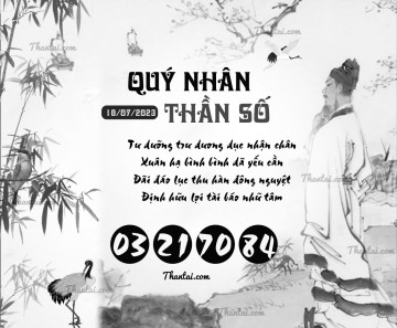 QUÝ NHÂN THẦN SỐ 18/07/2023