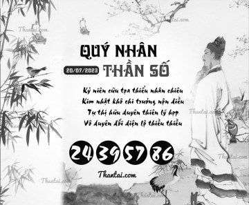 QUÝ NHÂN THẦN SỐ 20/07/2023