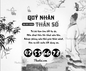 QUÝ NHÂN THẦN SỐ 26/07/2023