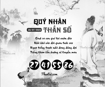 QUÝ NHÂN THẦN SỐ 30/07/2023