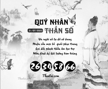 QUÝ NHÂN THẦN SỐ 31/07/2023