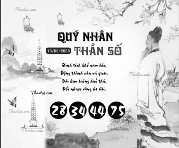 QUÝ NHÂN THẦN SỐ 13/08/2023