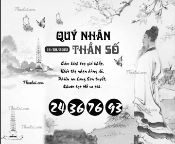 QUÝ NHÂN THẦN SỐ 19/08/2023