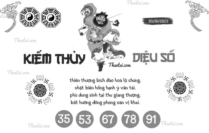 KIẾM THỦY DIỆU SỐ 01/01/2023