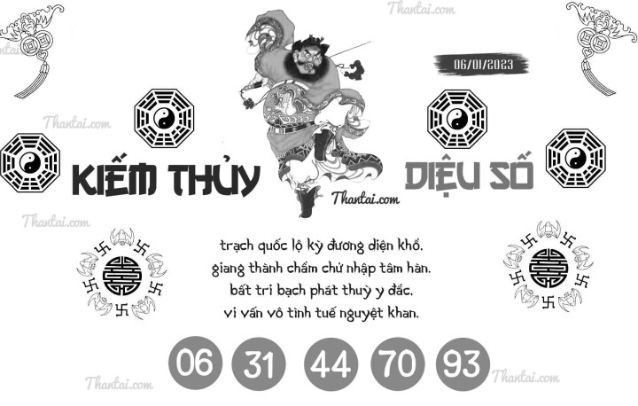 KIẾM THỦY DIỆU SỐ 01/01/2023