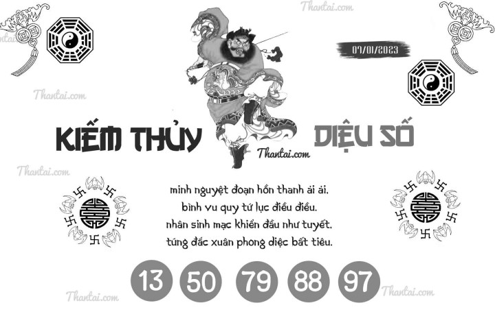 KIẾM THỦY DIỆU SỐ 01/01/2023