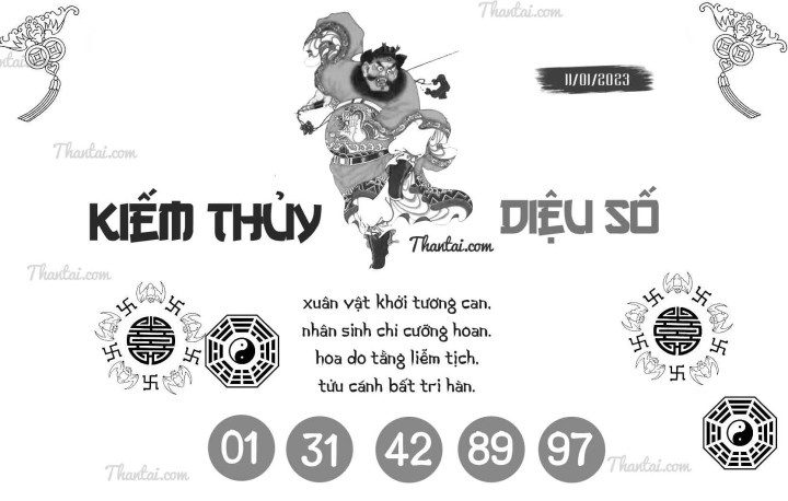 KIẾM THỦY DIỆU SỐ 01/01/2023
