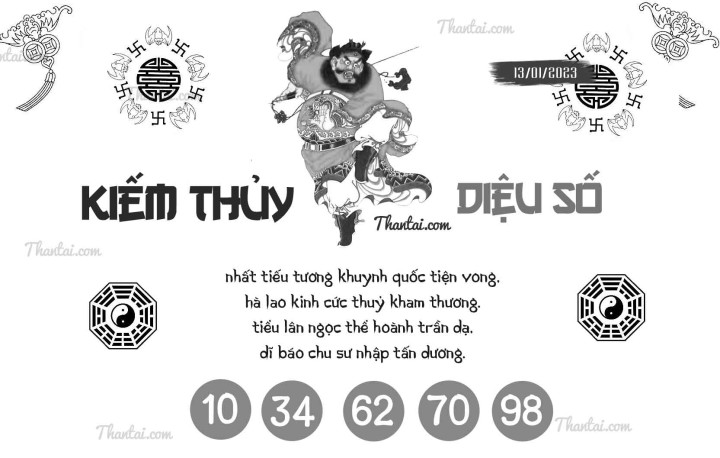 KIẾM THỦY DIỆU SỐ 01/01/2023