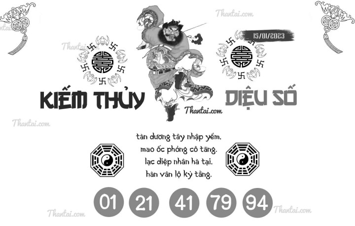 KIẾM THỦY DIỆU SỐ 01/01/2023