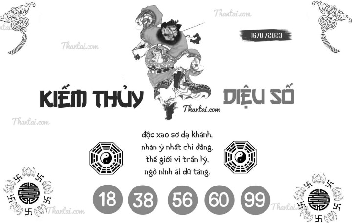 KIẾM THỦY DIỆU SỐ 01/01/2023