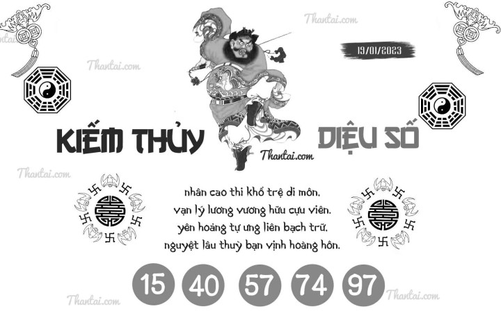 KIẾM THỦY DIỆU SỐ 04/01/2023