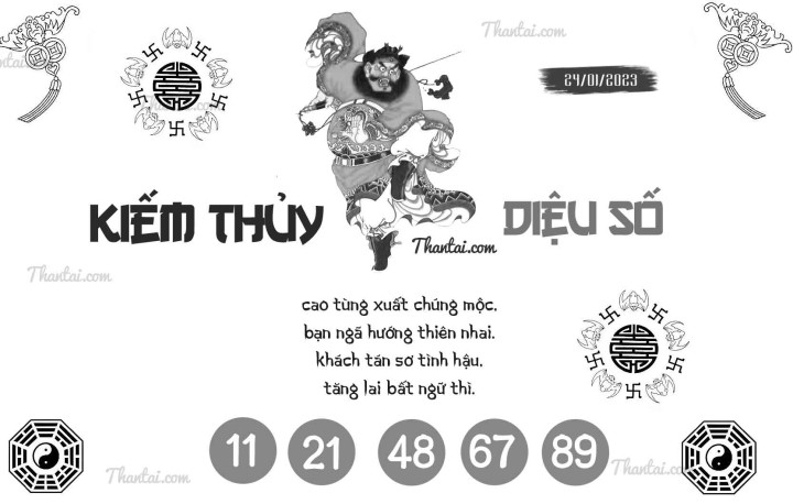 KIẾM THỦY DIỆU SỐ 09/01/2023