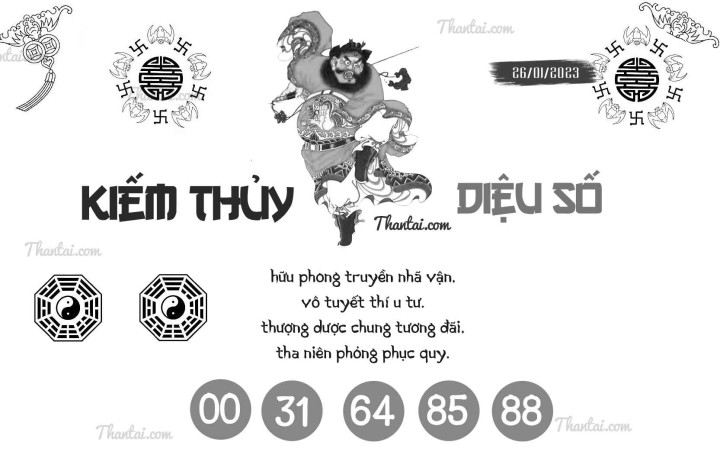 KIẾM THỦY DIỆU SỐ 11/01/2023