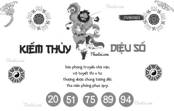 KIẾM THỦY DIỆU SỐ 27/01/2023