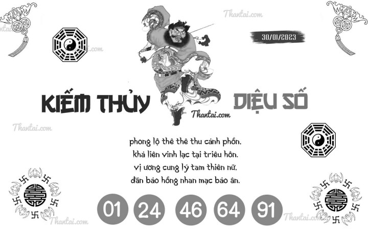 KIẾM THỦY DIỆU SỐ 15/01/2023