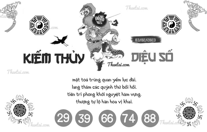 KIẾM THỦY DIỆU SỐ 19/01/2023