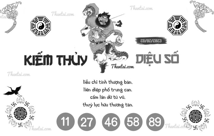 KIẾM THỦY DIỆU SỐ 13/02/2023