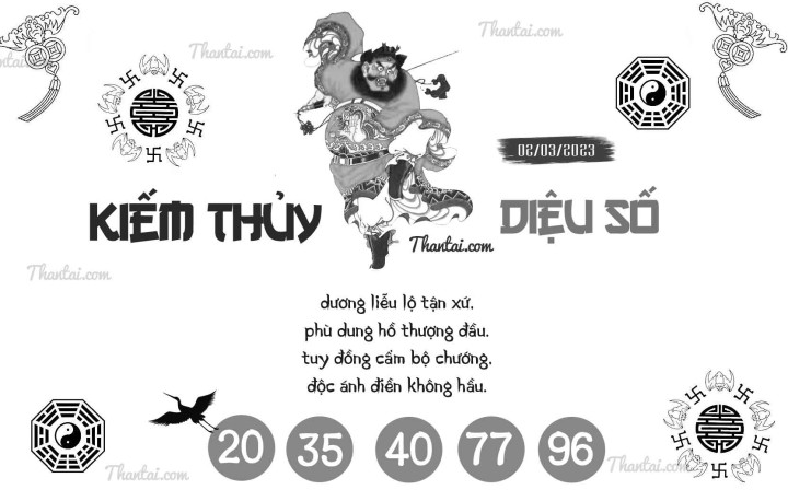 KIẾM THỦY DIỆU SỐ 15/02/2023
