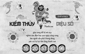 KIẾM THỦY DIỆU SỐ 21/07/2023