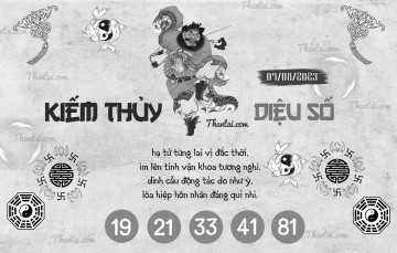 KIẾM THỦY DIỆU SỐ 07/08/2023