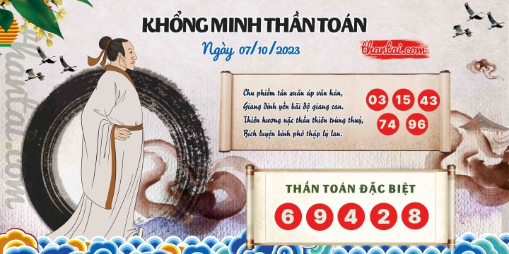 Khổng Minh Thần Toán 22/09/2023