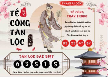 Tế Công Tán Lộc 07/10/2023