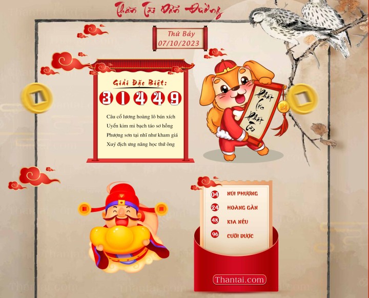 THẦN TÀI DẪN ĐƯỜNG 22/09/2023