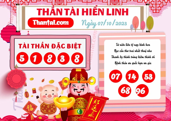 THẦN TÀI HIỂN LINH 22/09/2023