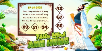 THIÊN MỆNH ANH HÙNG 07/10/2023