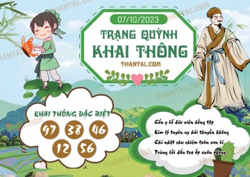 Trạng Quỳnh Khai Thông 07/10/2023